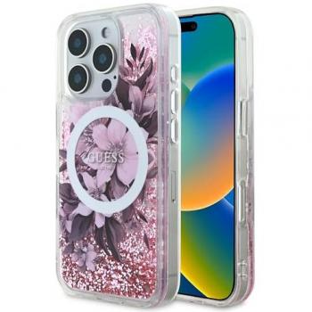 Funda Guess “Rosa Glitz” – iPhone 16 Pro 6.3’’