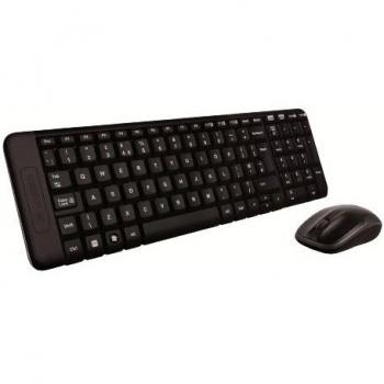 Logitech MK220 Combo Wireless Compatti per Windows, Layout Olandese-Belga AZERTY