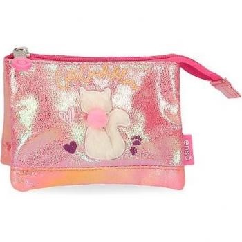 Monedero infantil Enso Cat Cuddler tres compartimentos