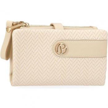 Pepe Jeans. Cartera con monedero extraíble Sprig beige