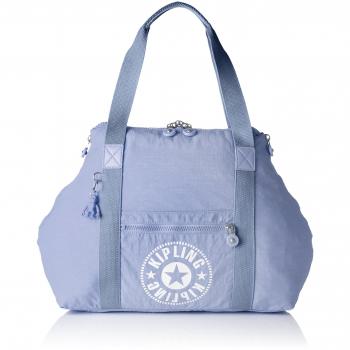 Kipling Art M Bolsa de Tela y Playa, 58 cm, 26 litros, Azul (Timid Blue)