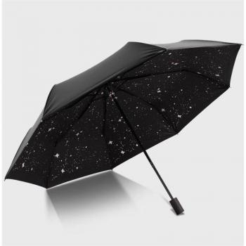 Paraguas Plegable UV a Prueba de Viento Estrellas Doradas