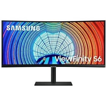Samsung Curved Monitor HRM S65UA (S34A650) 34, U WQHD, 21:9, HDR10, VA, 100 Hz, 5 ms, FreeSync, HDMI, USB Type C, LAN, Display Port, Ingresso Audio, HAS, PIP, PBP, Flicker Free
