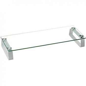 Logilink BP0027, supporto da scrivania per tv a schermo piatto 81.3 cm (32), metallico e trasparente