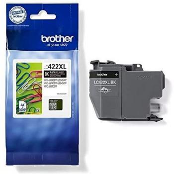 Brother LC422XLBK Cartuccia Inkjet Originale, fino a 3000 Pagine, per Stampanti Mfcj5340Dw, Mfcj5740Dw, Mfcj6540Dw, Mfcj6940Dw, Nero