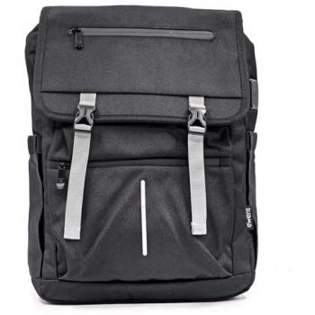 Mochila Unisex Ewent Vintage Negro 16.1 con Capucha Impermeable