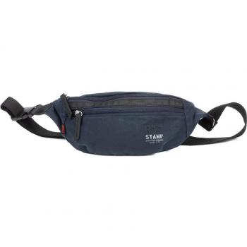 Riñonera de hombre en lona encerada azul