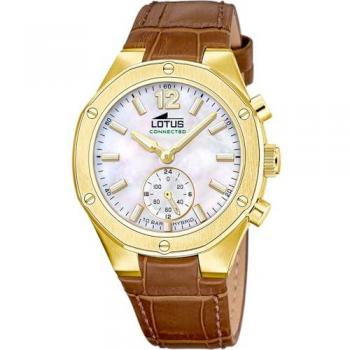 Reloj Lotus Conectado Beige Correa de Piel – Elegancia Femenina