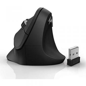 Hama Mouse ergonomico Senza fili (radio) Ottico Nero 6 Tasti 1800 dpi Ergonomico
