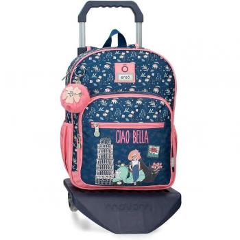 Enso para niños. Mochila escolar Ciao Bella 38 cm con carro marino