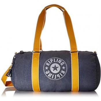 Kipling ONALO Bolsa de viaje, 45 cm, 18 litros, Gris (Carbono Oscuro Y)