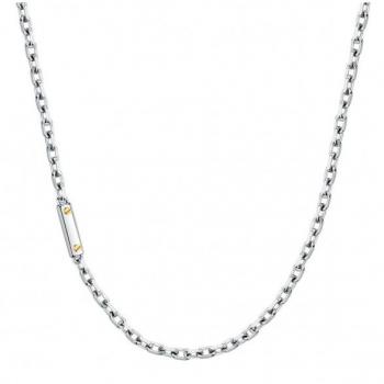 Collar de acero y oro amarillo 18k para hombre Morellato