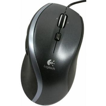 Logitech M500 Corded Laser Mouse Black, 910-001202 (Black)