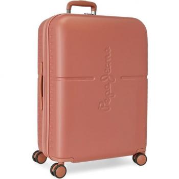 Pepe Jeans. Maleta mediana Pepe Jeans Highlight Terracota rígida 70cm