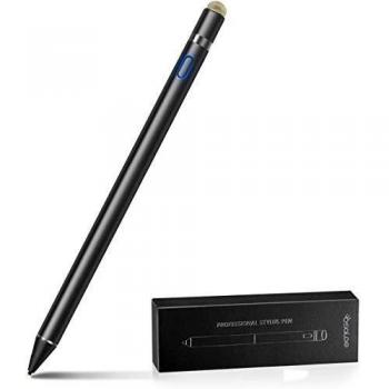 OSaloe Penna per Tablet, Penna Stilo Capacitivo di Precisione 2 in 1 ad Alta Sensibilità con Punta Fine da 1,5 mm Stilo Attivo per iPad/iPhone/Andriod e Altri Dispositivi Touchscreen (Nero)