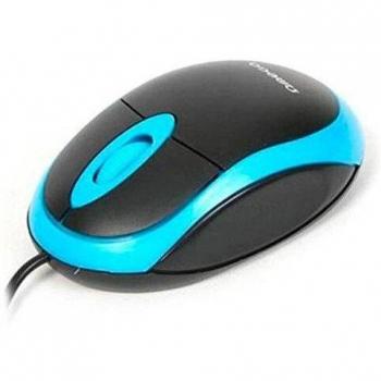 Mouse USB con filo Omega OM-06VBL Nero/Blu
