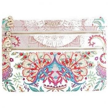 Desigual Mone Multi Zip Valkyria, Wallet For Women, White (1024), 6x16x23 cm (L x H x W)