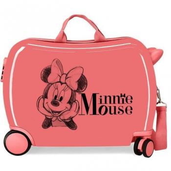 Maleta infantil Minnie in Love 2 ruedas multidireccionales rosa