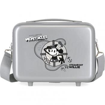 Disney Neceser ABS Mickey Steamboat Gris
