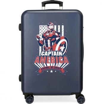 Maleta Mediana Los Vengadores ABS Rígida Mighty Heroes Negro