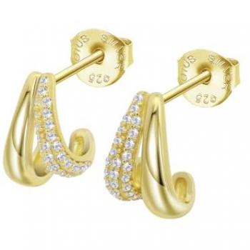 Pendientes Lotus Silver Brillo Circonita