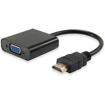 Adaptador HDMI-VGA Maccho-Hembra con Audio Equipped