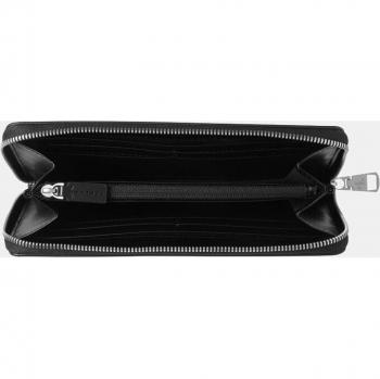 Cartera Grande Calvin Klein Negra con Solapa y Monedero