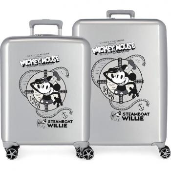 Juego de maletas rígidas Disney 100 Mickey Steamboat 55-70 cm