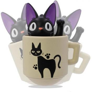 Semic Nicky, la aprendiz de bruja Figura de fondo redondo Kiki con su taza 6 cm