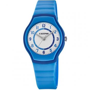 Reloj Calypso Junior Collection K5806/6 Blanco Correa De Caucho, Unisex