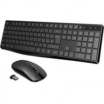 Tastiera e Mouse Wireless PONVIT Slim Full-Size Combo