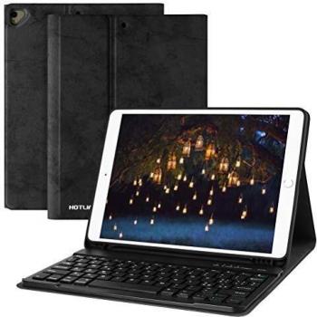 Tastiera per iPad 10.2 2021 9a Generazione/iPad 10.2 2020 8a Gen/iPad Pro 10.5 2017/ iPad Air 3 10.5 2019, Cover Tastiera Italiana Staccabile Bluetooth