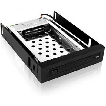 Icy Box IB-2216StS 8,89 cm (3.5) Flush Mount Black