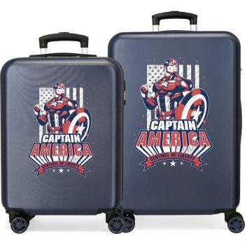 Juego de Maletas Avengers ABS Rígida – Mighty Heroes Negro