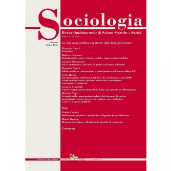 Sociologia. Rivista quadrimestrale di scienze storiche e sociali (2016) (Vol. 3)