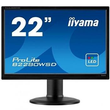 Ecran LED IIYAMA B2280WSD-B1 5MS VGA/DVI 16/10 22'' Noir