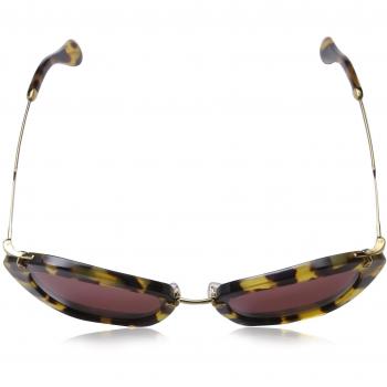 Miu Miu 0MU10NS 7S00A0 55 Gafas de Sol, Amarillo (Yellow Havana/Bordeaux), Mujer