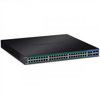 Trendnet TPE-5048WS switch di rete Gestito Gigabit Ethernet (10/100/1000) Supporto Power over (PoE) 1U Nero