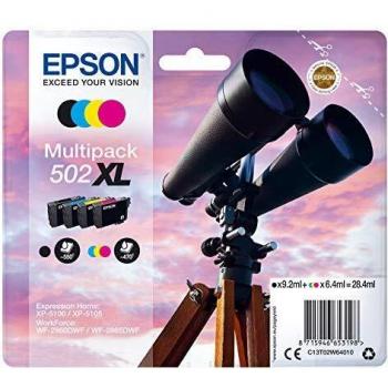 Epson 502 Series Binocular, Original Ejection Cartridge, Mixed Format, Multipack 4 Colors