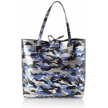 Guess Bobbi, Bolso tipo tote para Mujer, Multicolor (Negro/Bcb), 42.5x35x12.5 centímetros (An x Al x L)