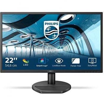 MMD Monitors Italia Gaming Monitor 221S8LDAB, 22 LED, Full HD, 1 ms, Casse Audio Integrate, HDMI, DVI, VGA, Low Blue Light Protezione Occhi, Flicker Free, VESA, Nero