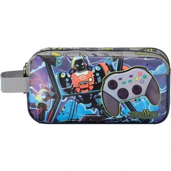 Estuche Totto Monark escolar de videojuegos