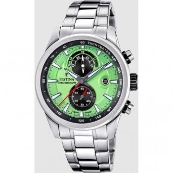 Reloj Festina F20694/3 Timeless Verde con Correa de Acero Inoxidable 316L
