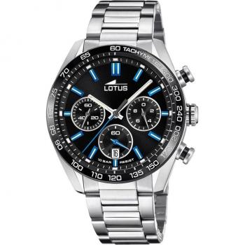 Reloj De Hombre Lotus Chrono Con Esfera Negra 18916/3