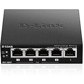 D-Link DGS-1005P Router Switch 5 Porte 10/100/1000 GB, Senza Alimentazione Aggiuntiva