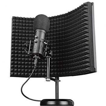 Microfono con Schermo Fonoassorbente USB Microfono Condensatore Studio Registrazione Professionale Canto Podcast Streaming