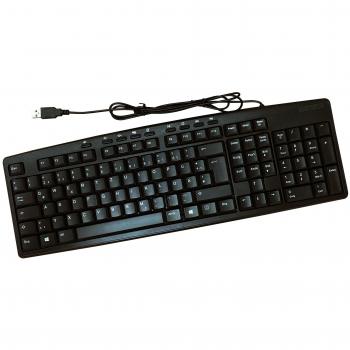 Roline Tastiera Universale USB QWERTZ Tedesco Nero