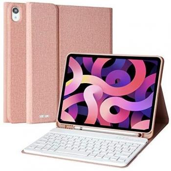 Tastiera per iPad Air 4 2020 con Cover in Pelle e Slot per Penna