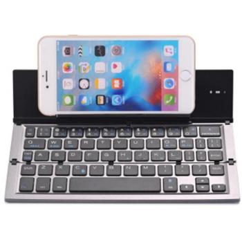 Tastiera in alluminio pieghevole Bluetooth per tablet e laptop