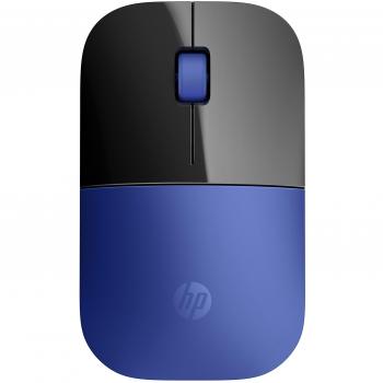 HP Wireless Mouse Z3700 with Precise Sensor, LED Blue Technology, 1200 DPI, 3 Buttons, Scroll Wheel, Included USB Wireless 2.4 GHz Receiver, Ergonomic and Comfortable Design, Blue
